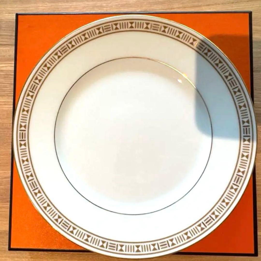 【希少】エルメス HERMES エーゲソレイユ お皿 サン・ルナのペアセット