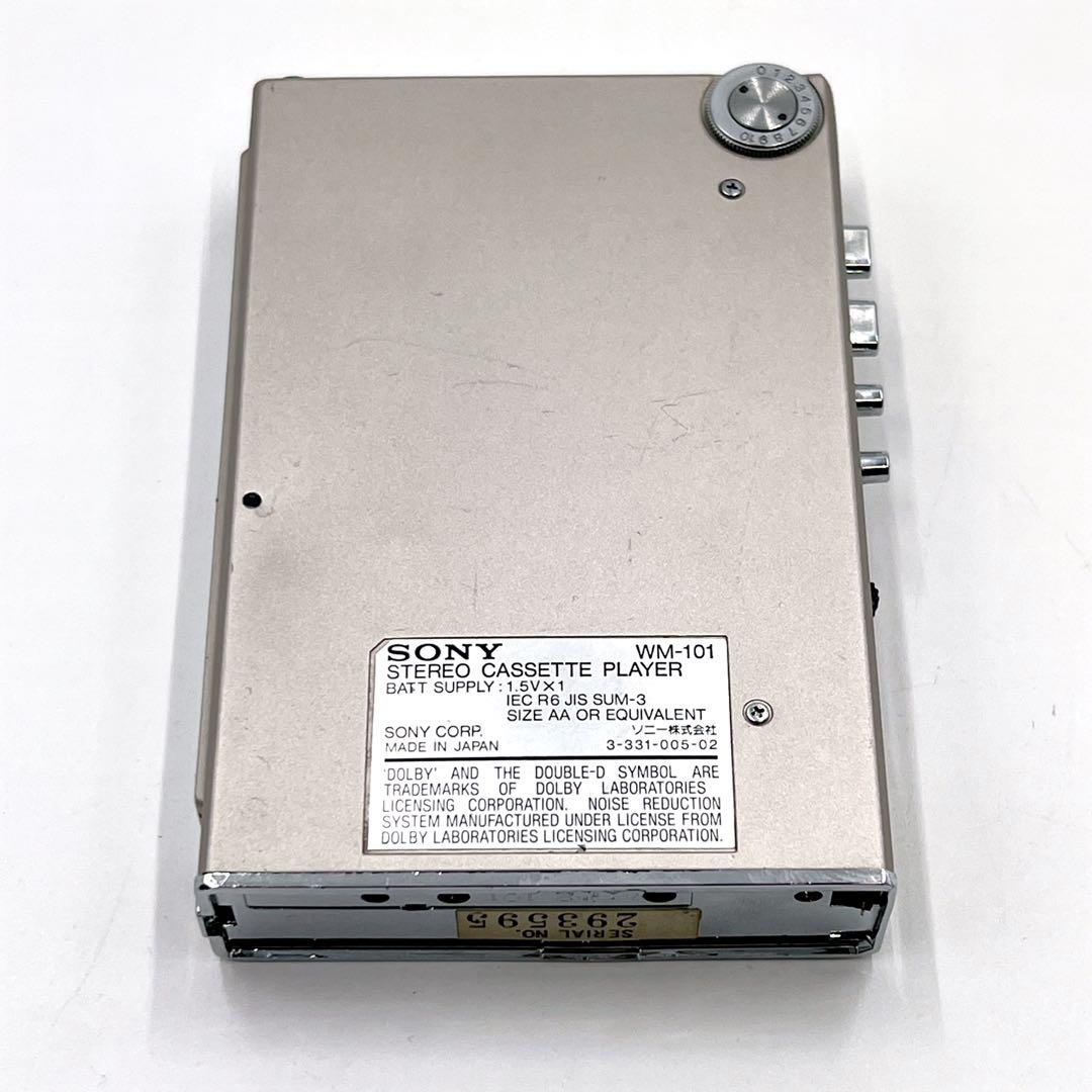 【美品・動作品】 SONY WM-101 カセットウォークマン　音出しOK