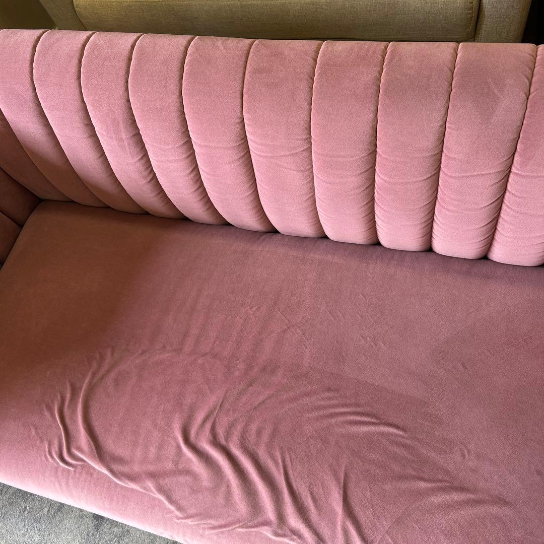 Francfrancシュエット ソファ 2S ピンク