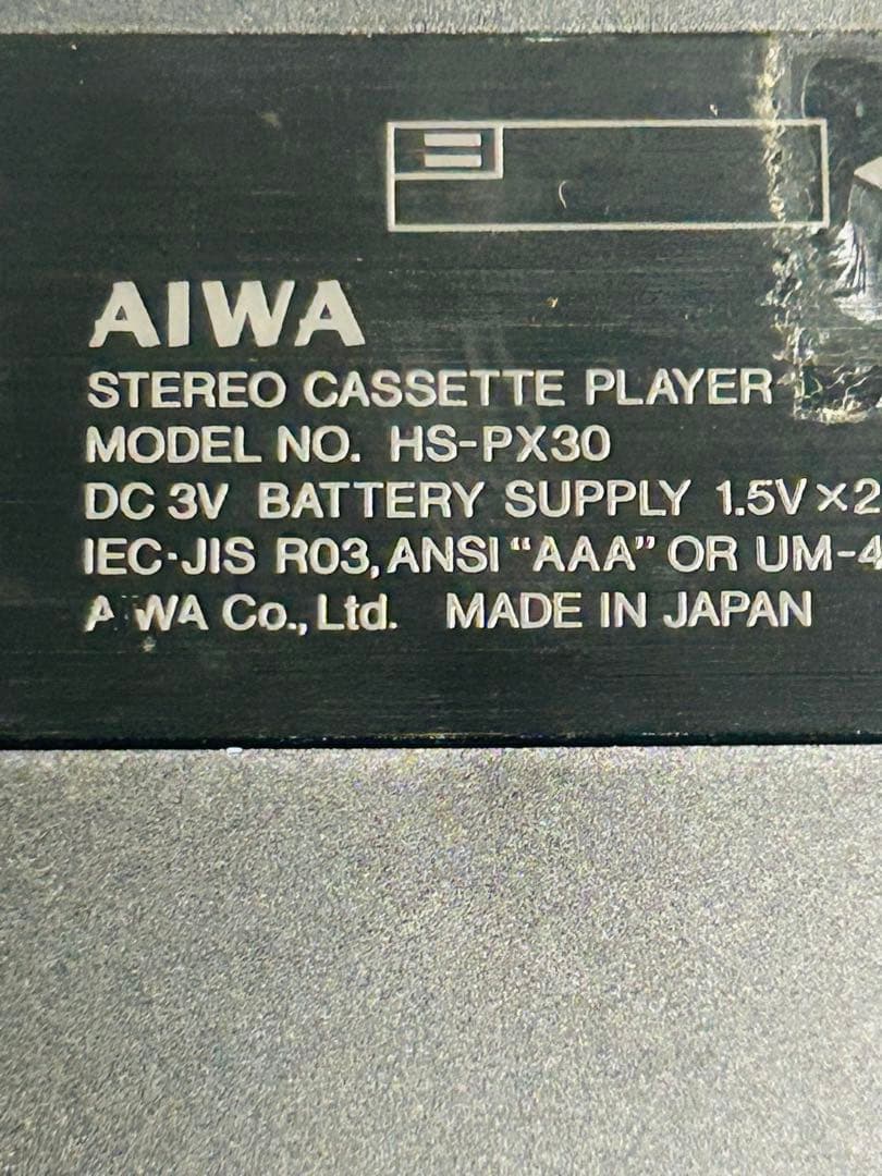 AIWA HX 30ステレオカセットプレーヤージャンク