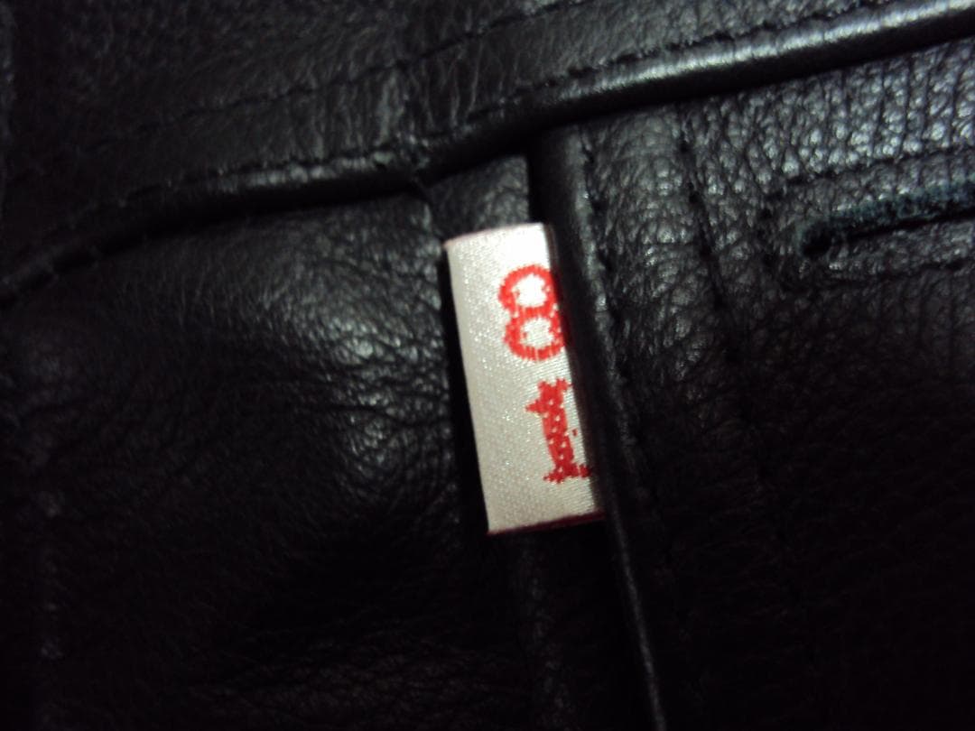 81 SUPPORT レザー クラブ　ベスト S　HA　ヘルズエンジェルズ