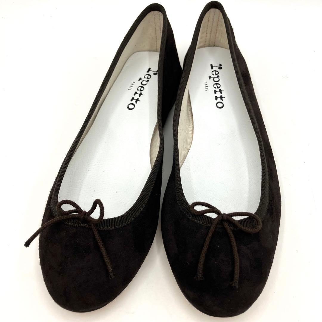 レペット　フラット　パンプス　サンドリオン　23cm スエード　リボン