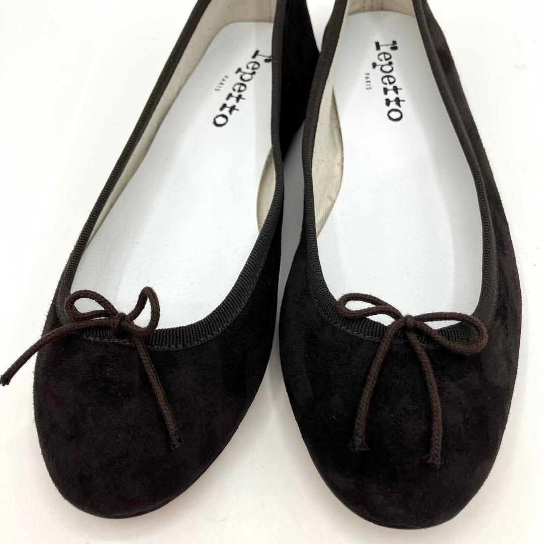 レペット　フラット　パンプス　サンドリオン　23cm スエード　リボン