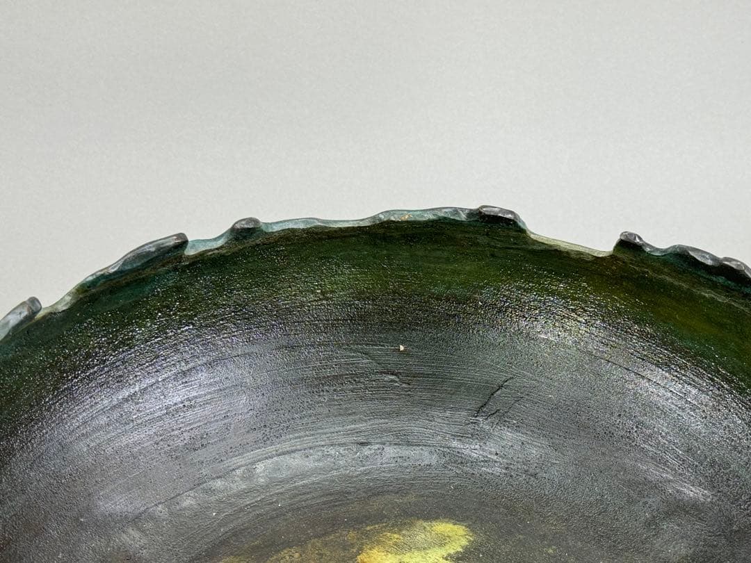 池坊　いけばな　銅鋳造　水盤　銅花器