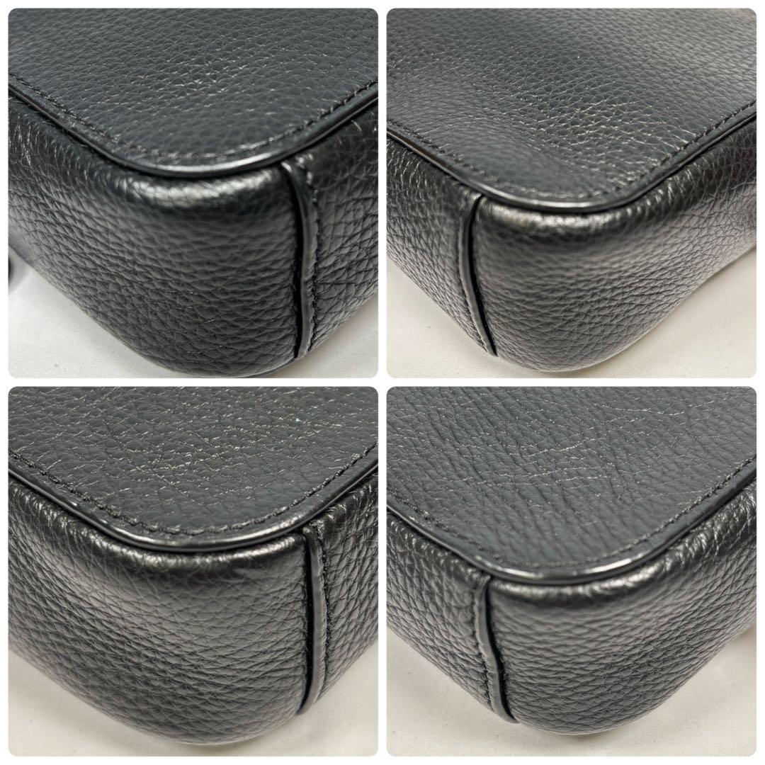 美品 COACH コーチ ショルダーバッグ 斜め掛け カメラバッグ ブラック