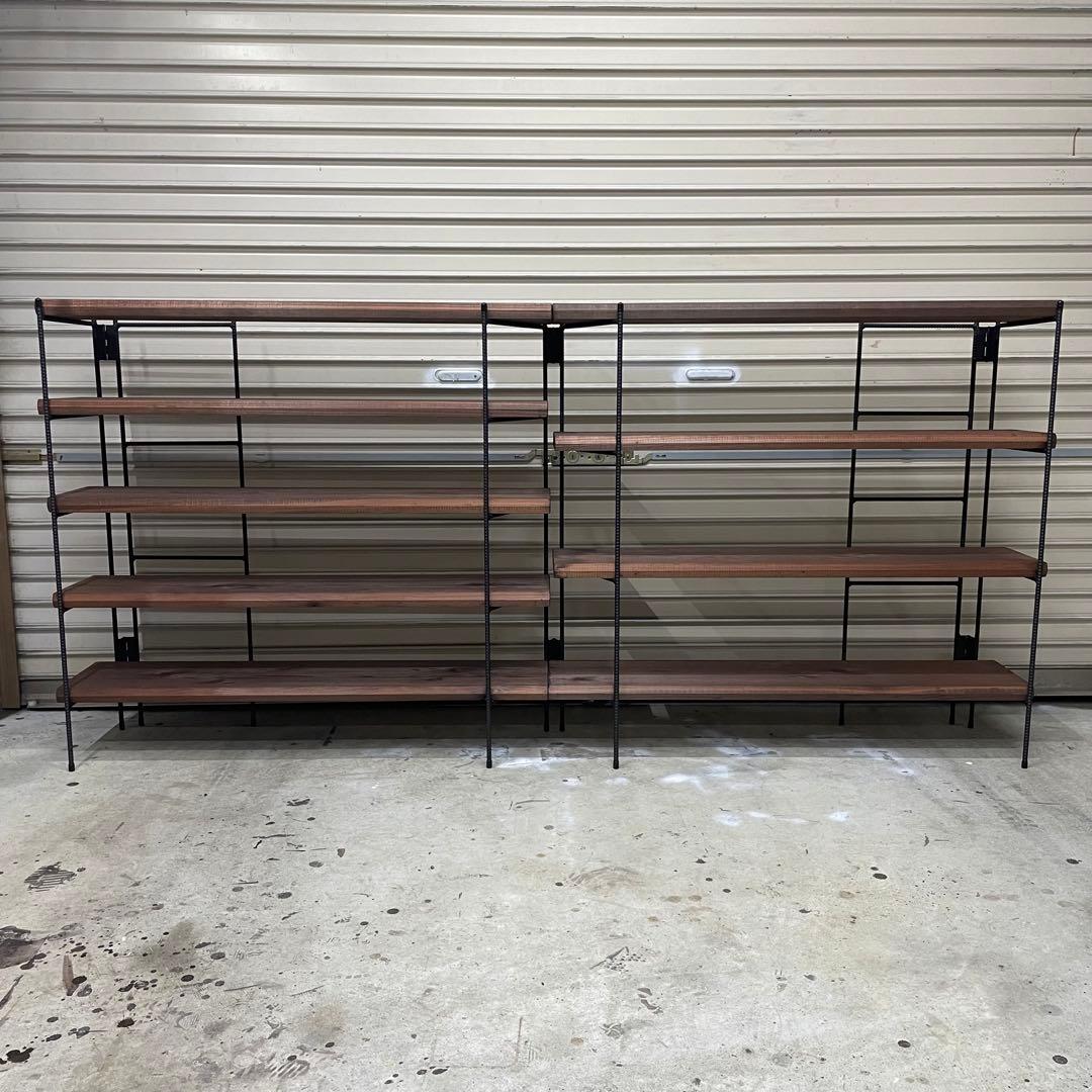 新商品‼️手作りアイアン家具 折り畳みラック 西海岸インテリア 幅200cm