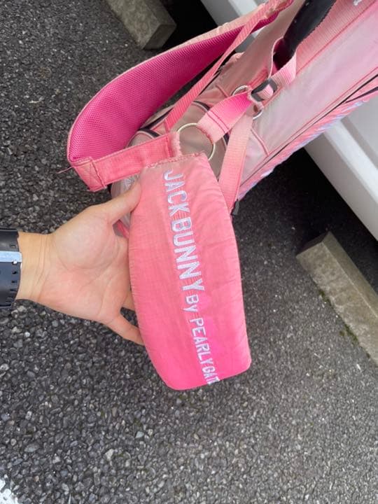 ジャックバニー スタンドキャディバッグ ピンク ナイロン