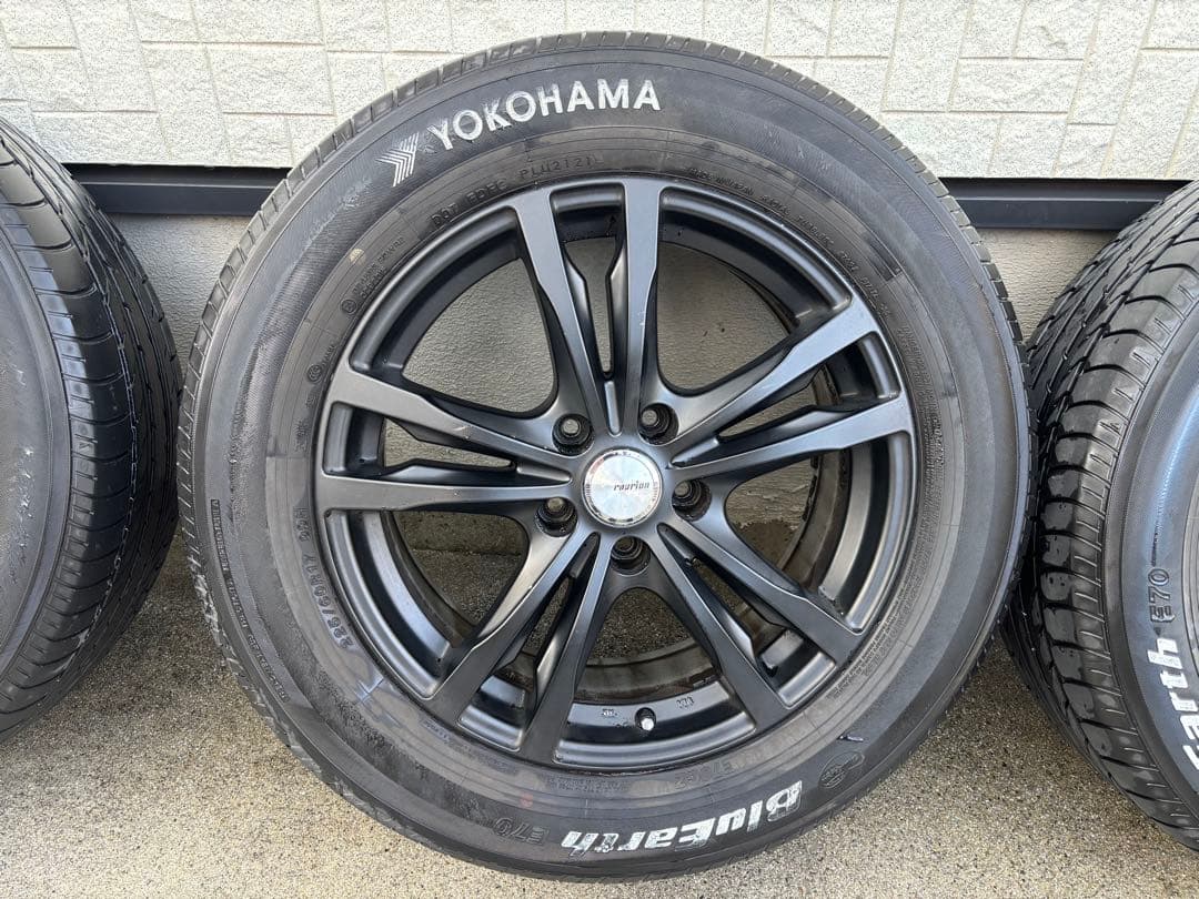 【24時間限定値下げ】17ブラックホイール＆225/60R17タイヤ4本セット