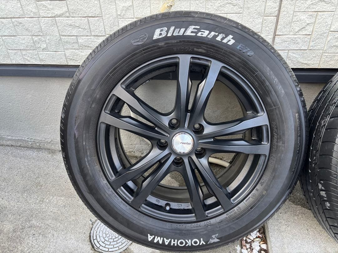 【24時間限定値下げ】17ブラックホイール＆225/60R17タイヤ4本セット