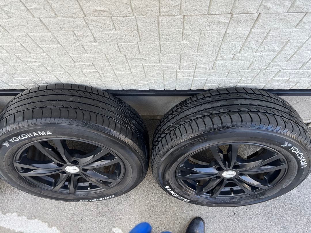 【24時間限定値下げ】17ブラックホイール＆225/60R17タイヤ4本セット