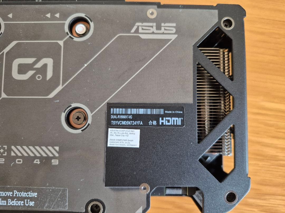 美品 ASUS Dual Radeon RX 9060 XT 8GB