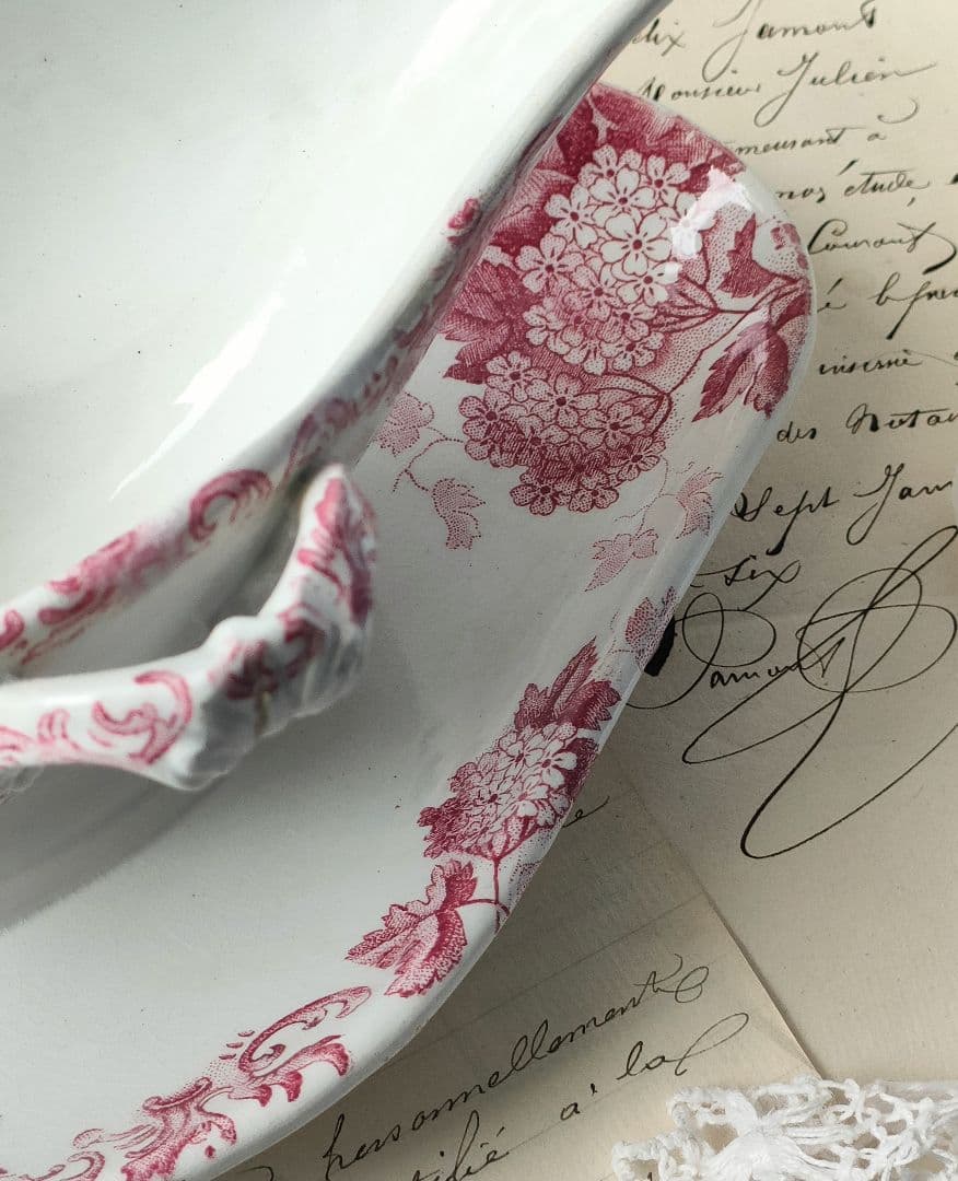 希少　美品　サンタマン　ブールドネージュ　ソーシエール　フランスアンティーク