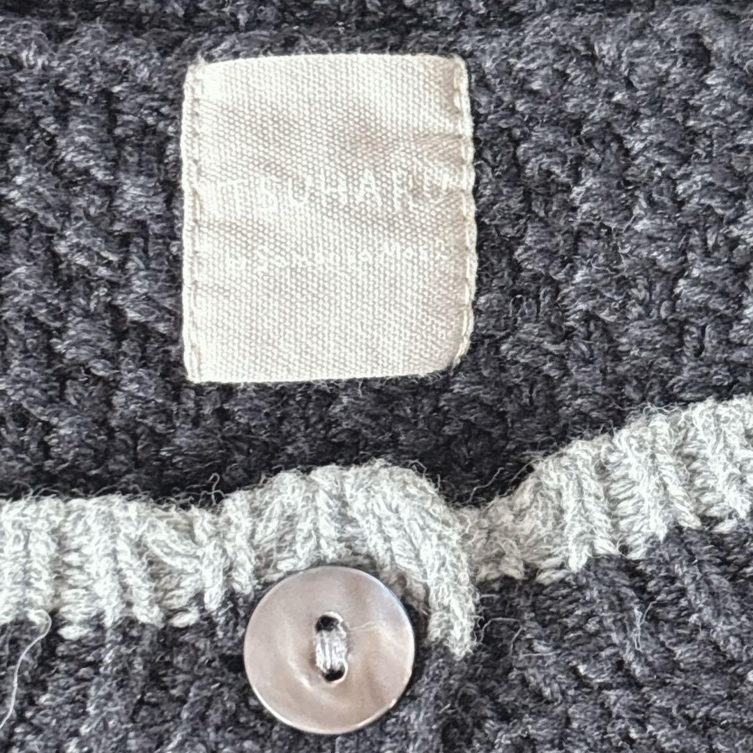 TSUHARU サマンサモスモス かぎ針お花モチーフ付きニットカーディガン