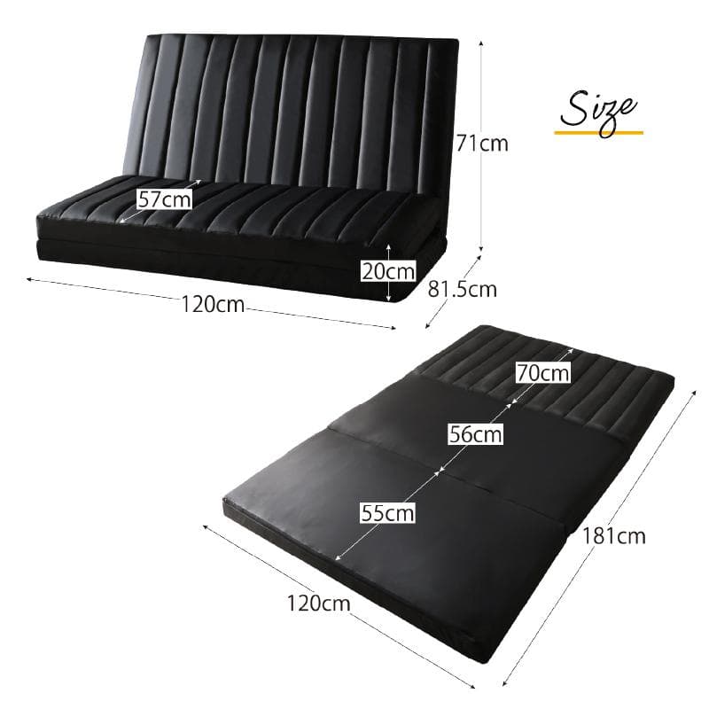 大人気！！3WAYで使えるソファ【ソファ　カウチ　ベッド】【ホワイト】