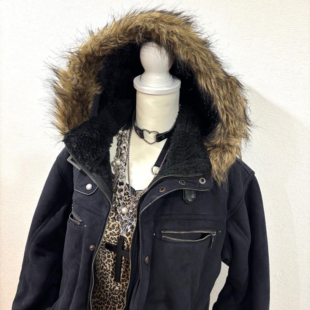 平成ギャル y2k ファージャケット　グランジ　ダークコア　NANA ギミック