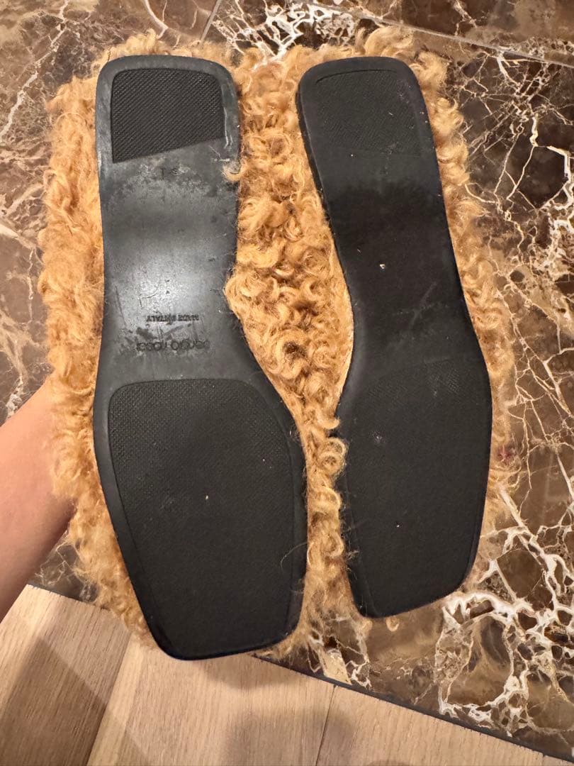 sergio rossi ベージュ スリッポン　パンプス