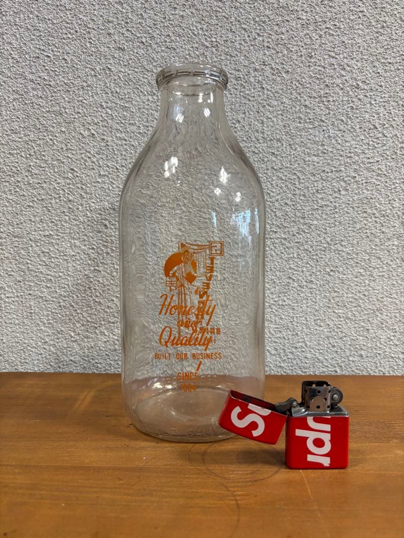 アンティーク ミルクボトル Stevenson Dairy Dane レア