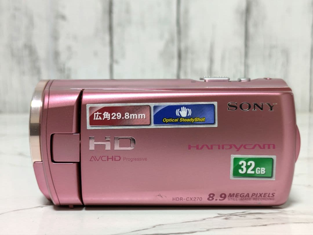 【大人気】SONY　HDR-CX270V　ピンクカラー