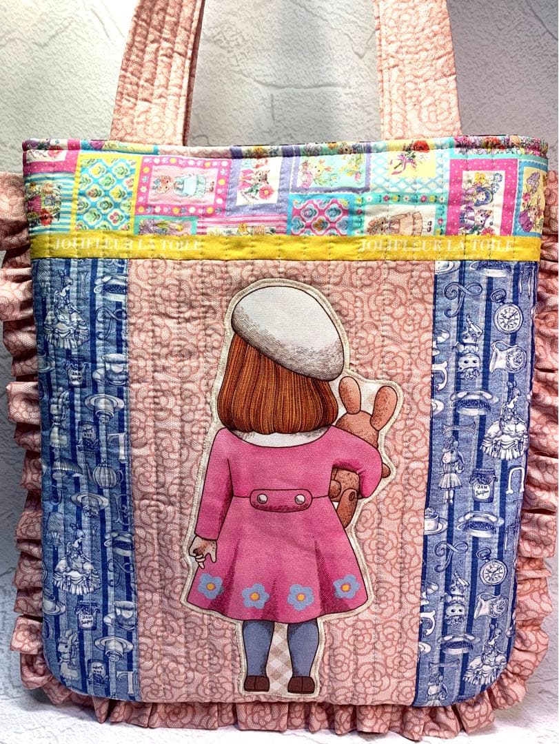 フリルバッグ ポーチ 2点セット ビッグコラコラ ジョリーフルール 女の子ピンク