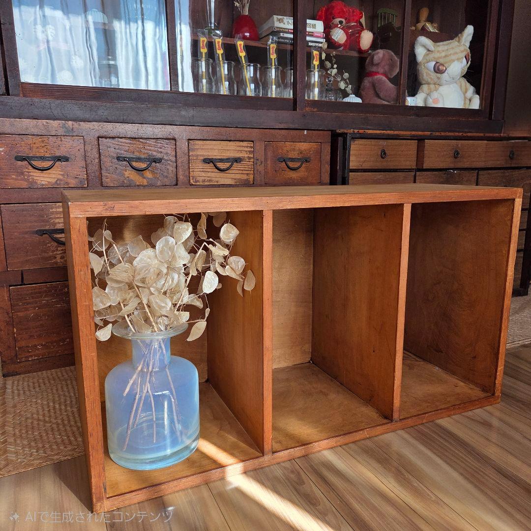 収納棚 木製 古家具 シェルフ 什器 収納箱 陳列棚 ディスプレイ ラック