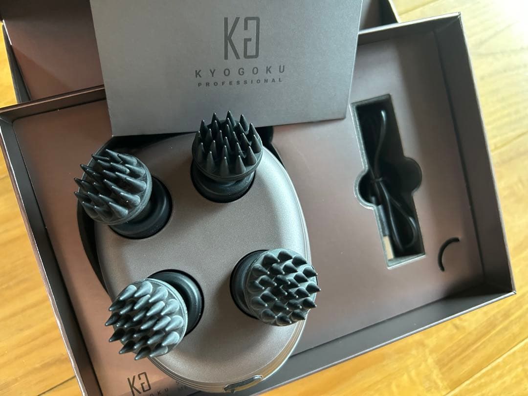 KYOGOKU スカルプシンク 頭皮ブラシ 4D電動ヘッドスパブラシ