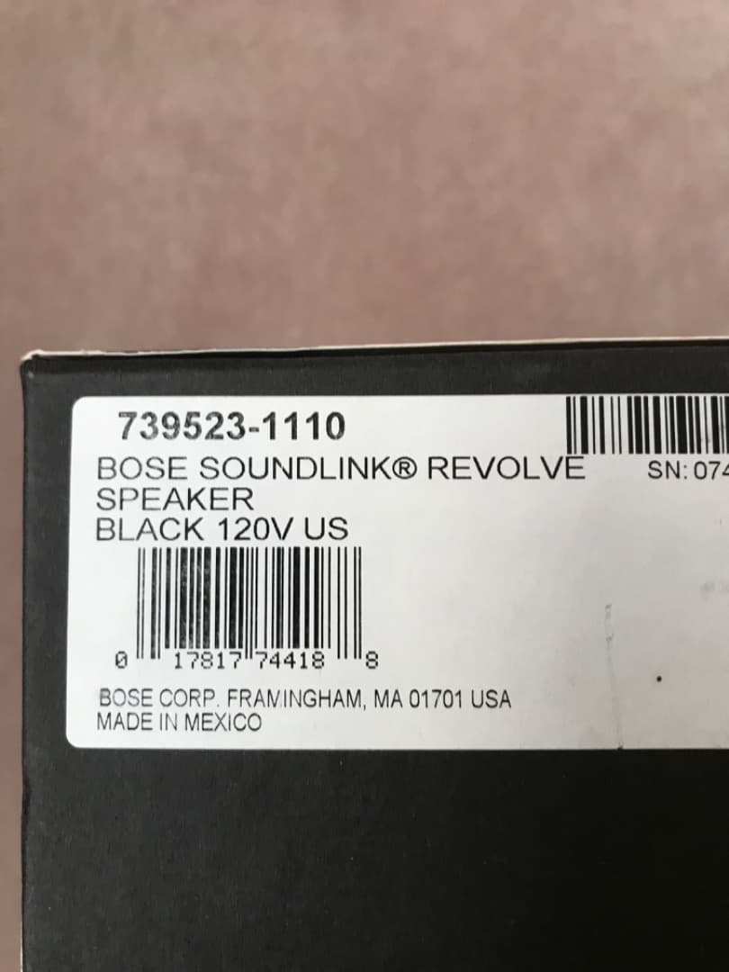Bose SoundLink Revolve 充電スタンド付き ブラック