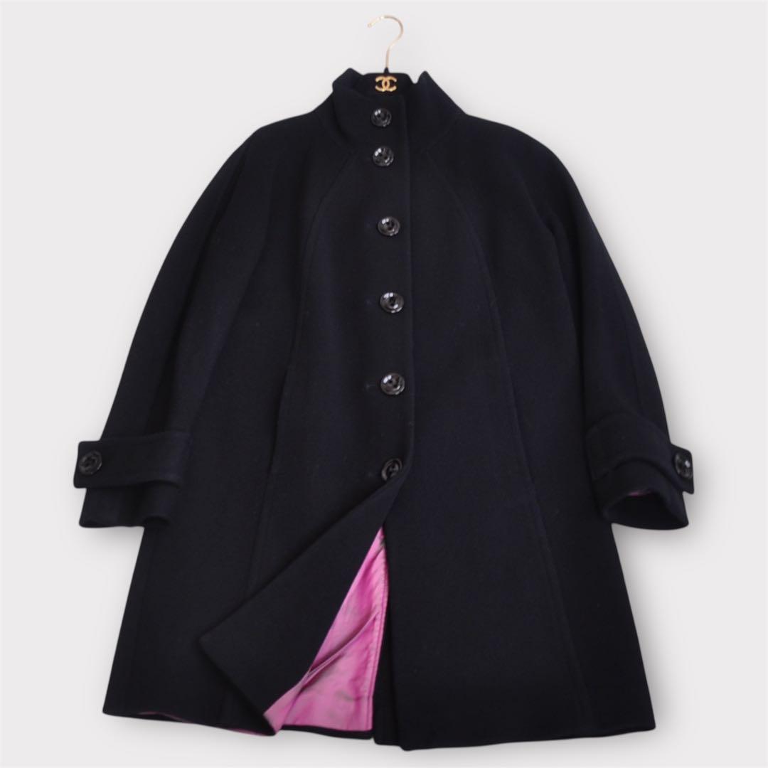 MaxMara STUDIO ♡ スタンドカラーコート 黒