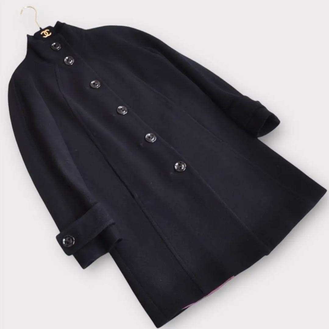 MaxMara STUDIO ♡ スタンドカラーコート 黒