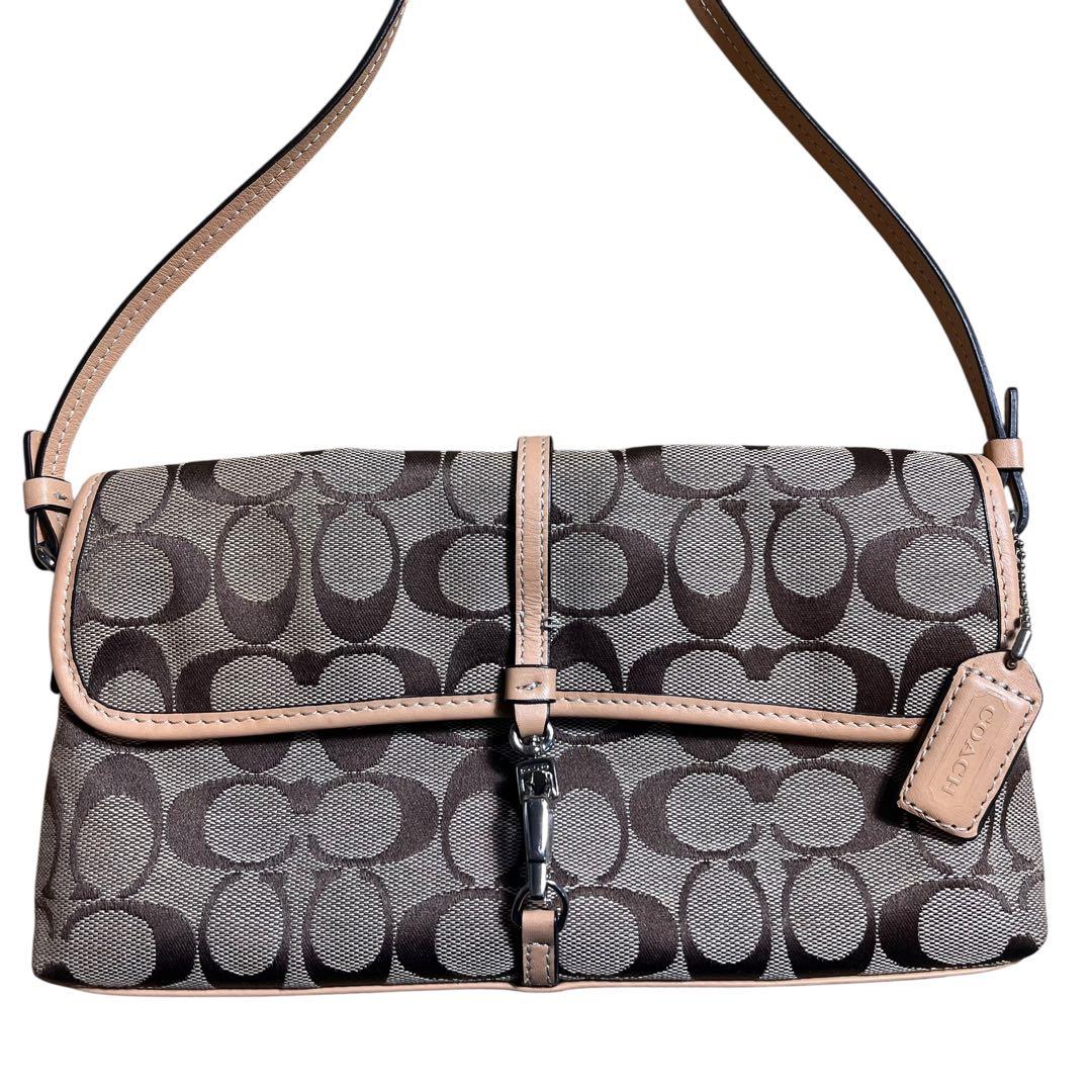 COACH シグネチャー　ワンショルダー　アクセサリーポーチ　バッグ　6348