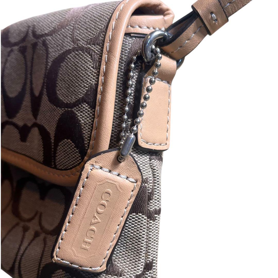 COACH シグネチャー　ワンショルダー　アクセサリーポーチ　バッグ　6348