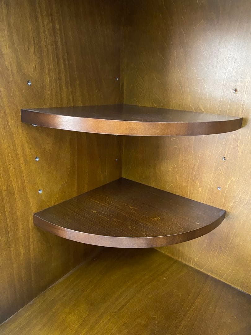 【美品】★レア★カリモク　コロニアルデザイン　ラック　棚　3点セット　コーナー