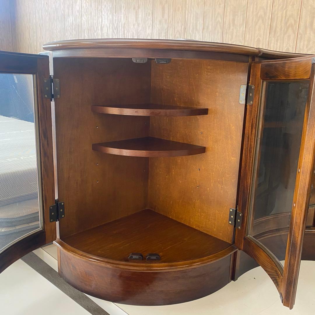 【美品】★レア★カリモク　コロニアルデザイン　ラック　棚　3点セット　コーナー