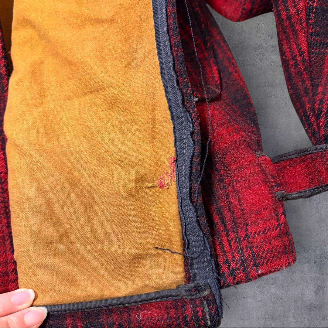 R*離様 【Woolrich】50s60sヴィンテージ黒タグチェック柄マッキーノ