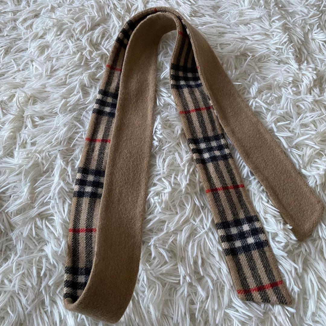 【美品✨】バーバリーロンドン カシミヤ混 ベルテッドコート ノバチェック 38