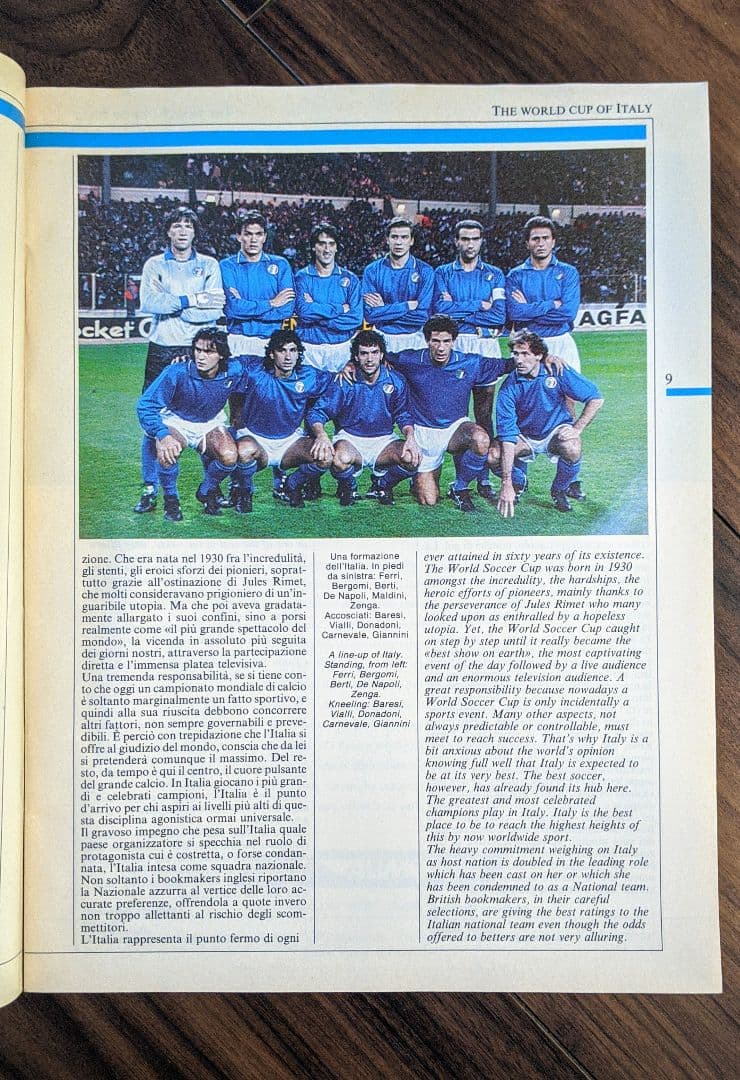 ｗ杯90年イタリア大会（イタリア90（イタリアノヴァンタ））記念グッズ