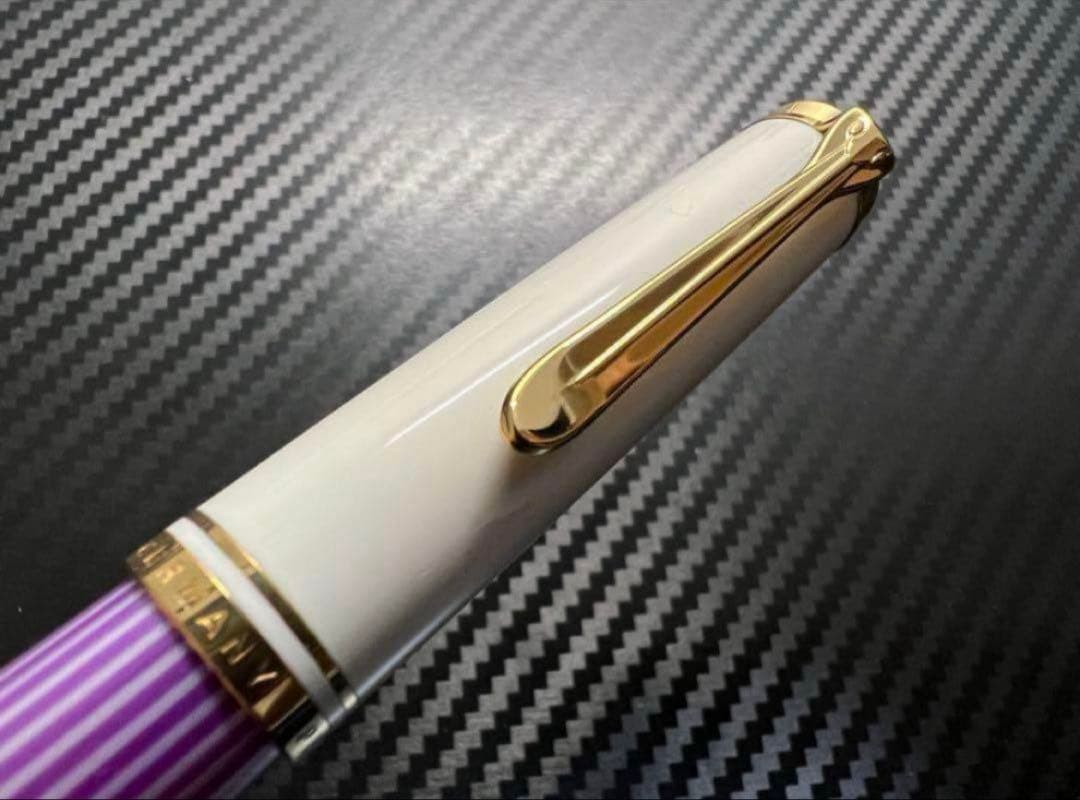 未使用品 ペリカン スーベレーン M600 F バイオレット ホワイト 万年筆