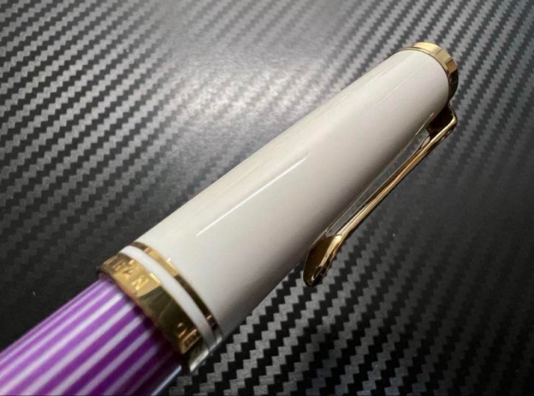 未使用品 ペリカン スーベレーン M600 F バイオレット ホワイト 万年筆