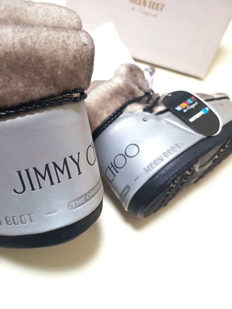 希少　JIMMY CHOO 厚底　シープスキン ムートン　 スノーブーツ