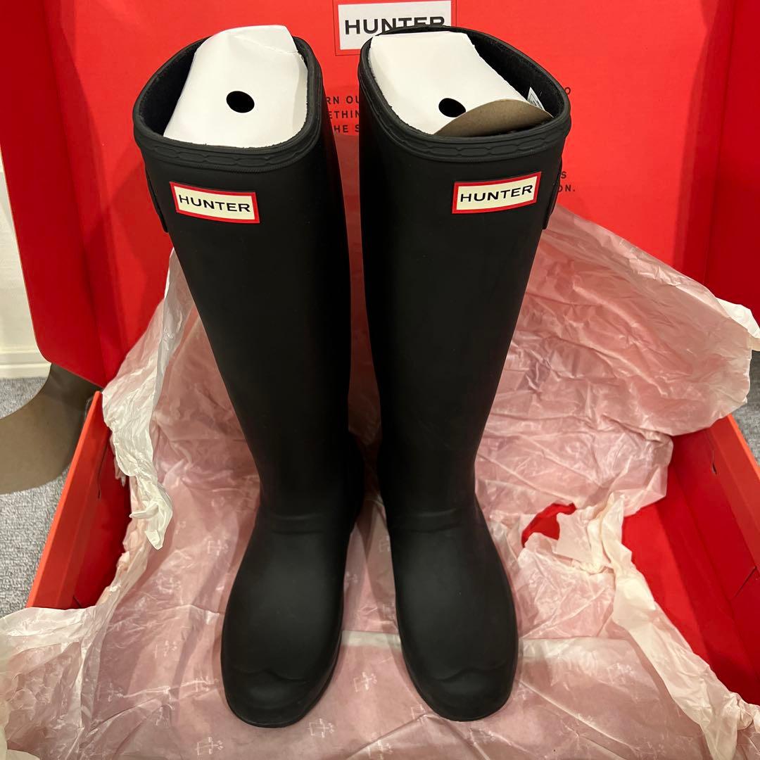 新品未使用　HUNTER オリジナルトール　レインブーツ　収納袋付き　長靴