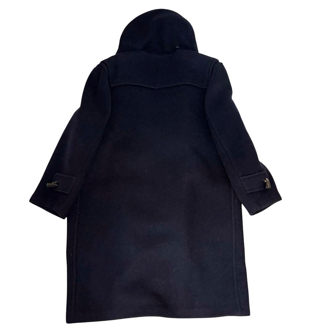 【美品】希少　3L Burberrysダッフルコート　ノバチェック　英国製　紺