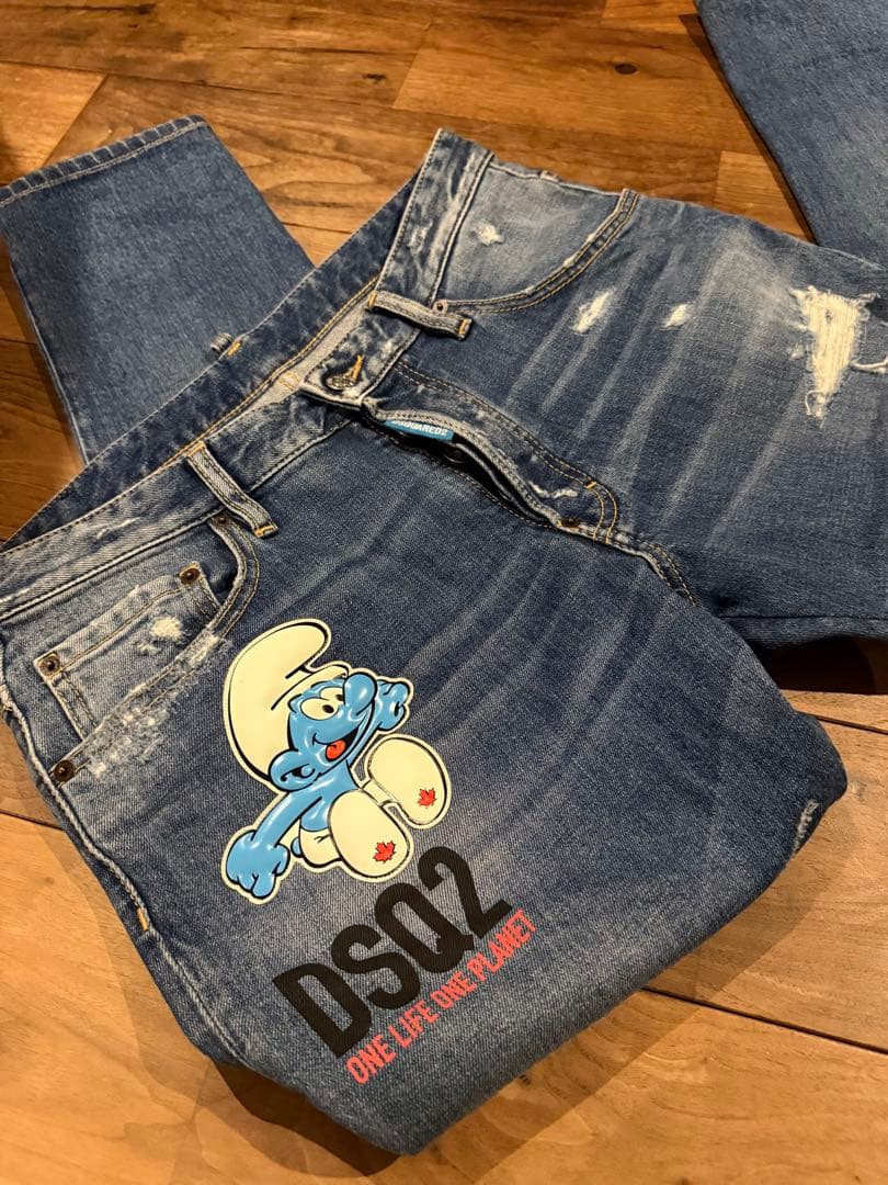 週末大幅値下げ！超美品！dsquared2スマーフコラボskaterjean