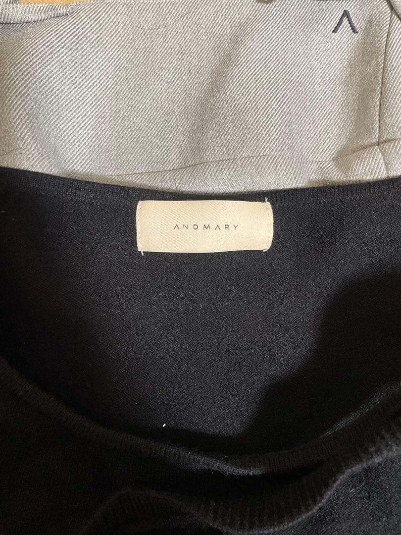 ワンピース andmary Karen knit set mini dress gray S