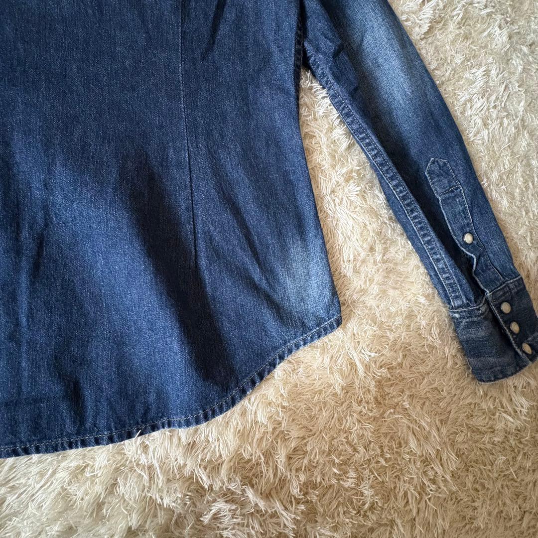 ラルフローレン ウエスタン ダンガリーシャツ デニム インディゴ サイズ4