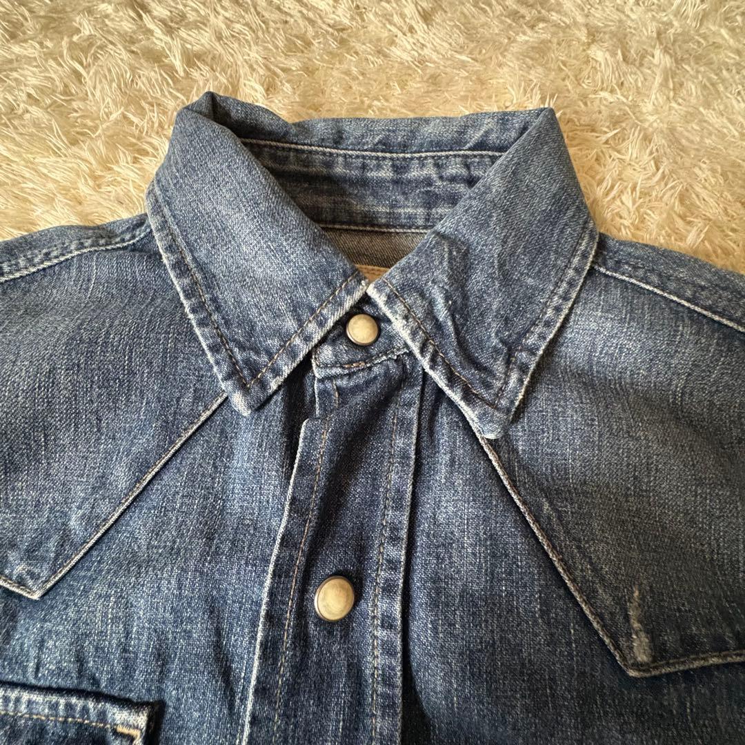 ラルフローレン ウエスタン ダンガリーシャツ デニム インディゴ サイズ4