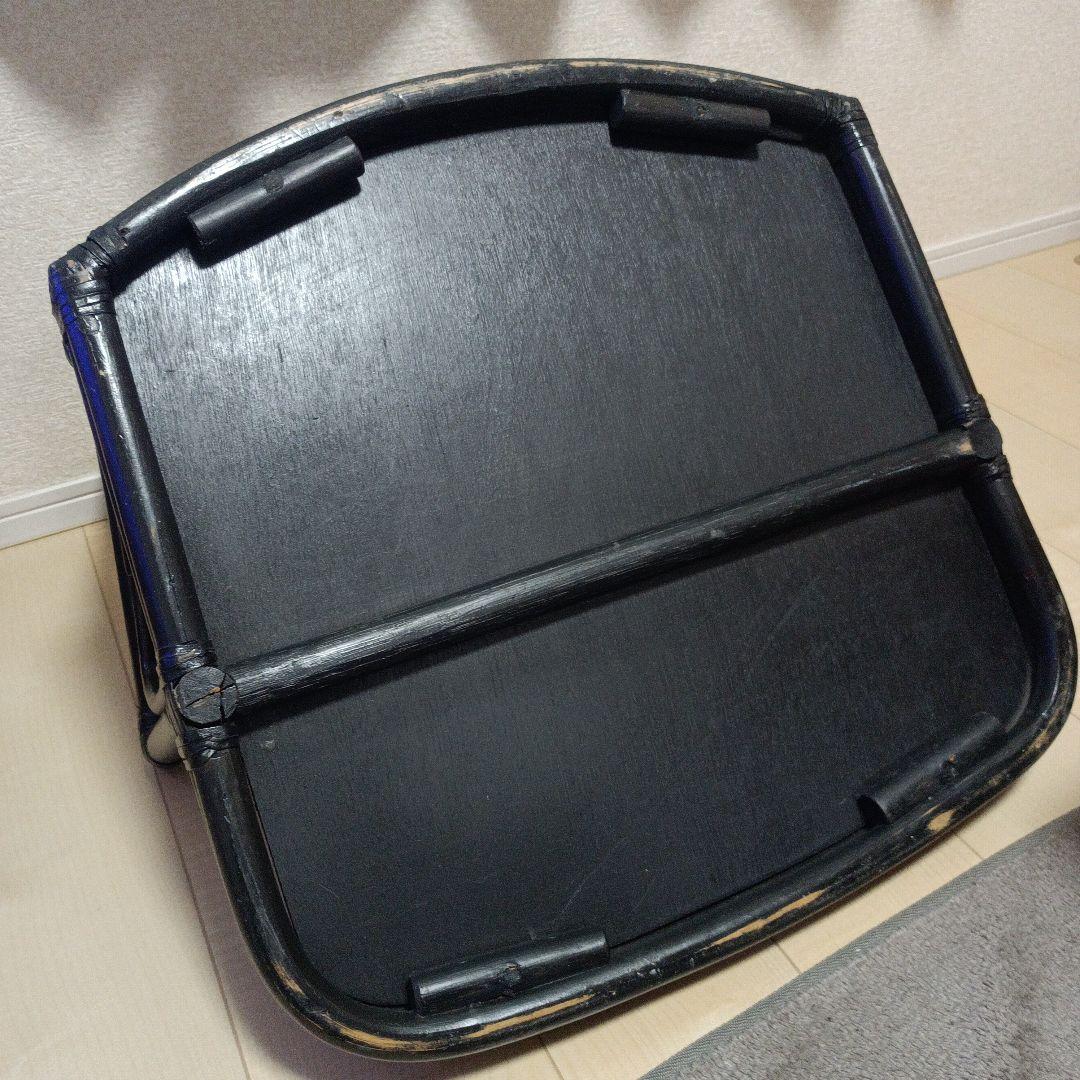 希少　レトロ　古道具　 籐 ラタン 座椅子 アームチェア 旅館