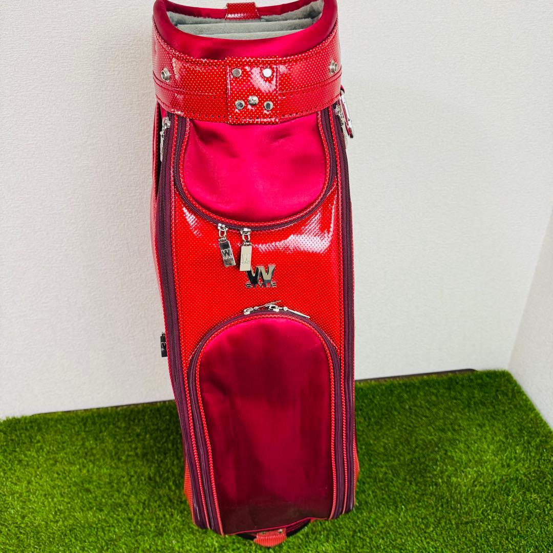 【人気カラー】winwin style キャディバッグ 赤