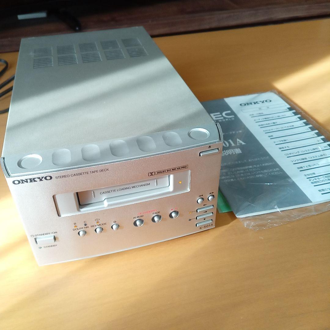 ONKYO K-501A カセットデッキ 録音再生ok INTEC メタル対応