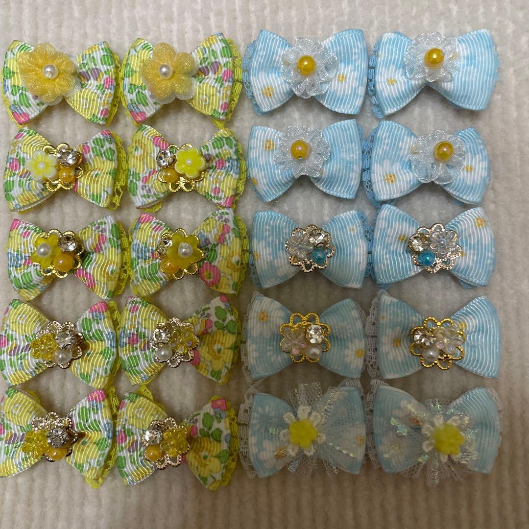 ペット用リボンお花