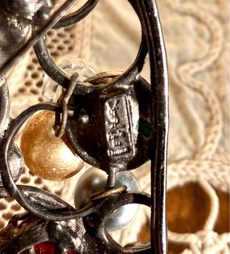 フランス製　ビンテージ　イブサンローラン　リブゴーシュ　サンローラン シンボル