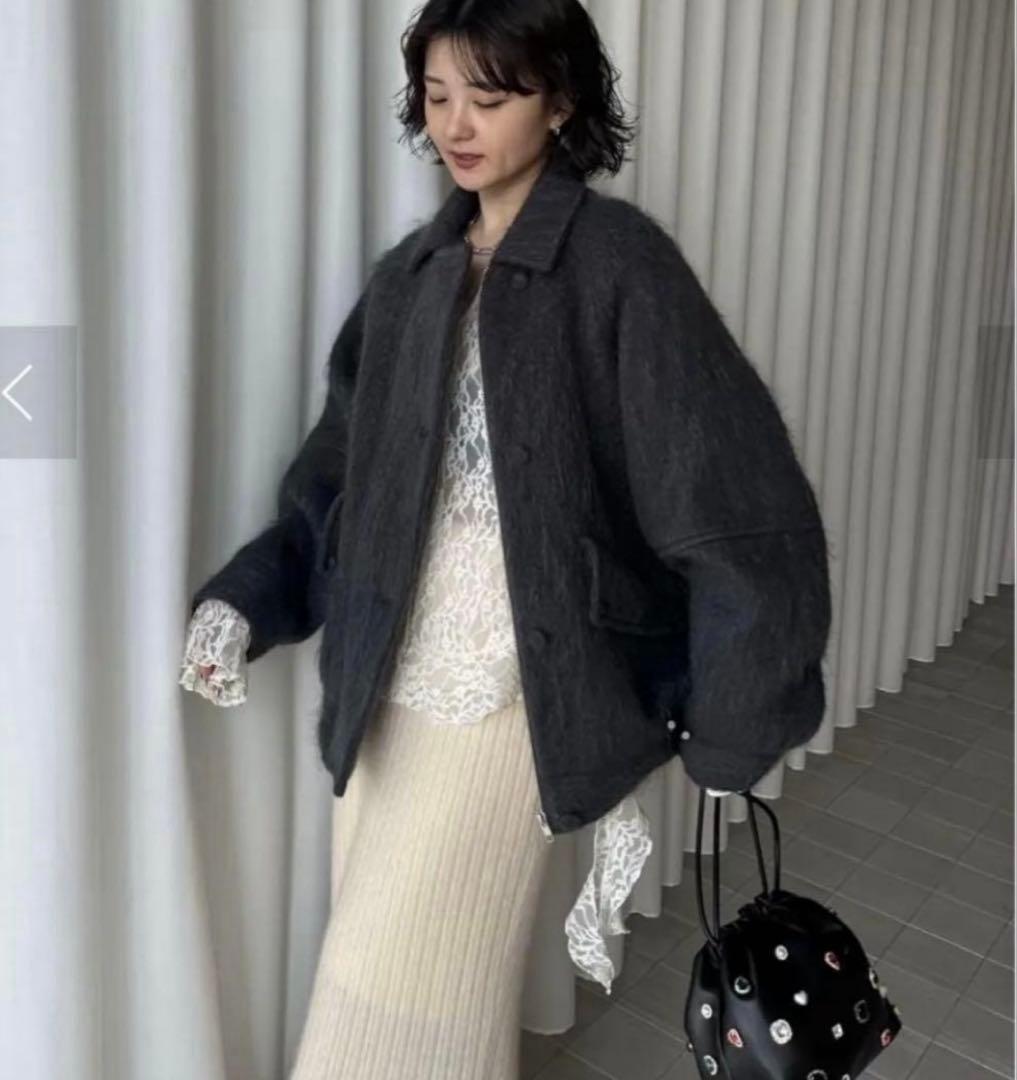 AMERI UND MOHAIR SHAGGY FLIGHT JACKET新品